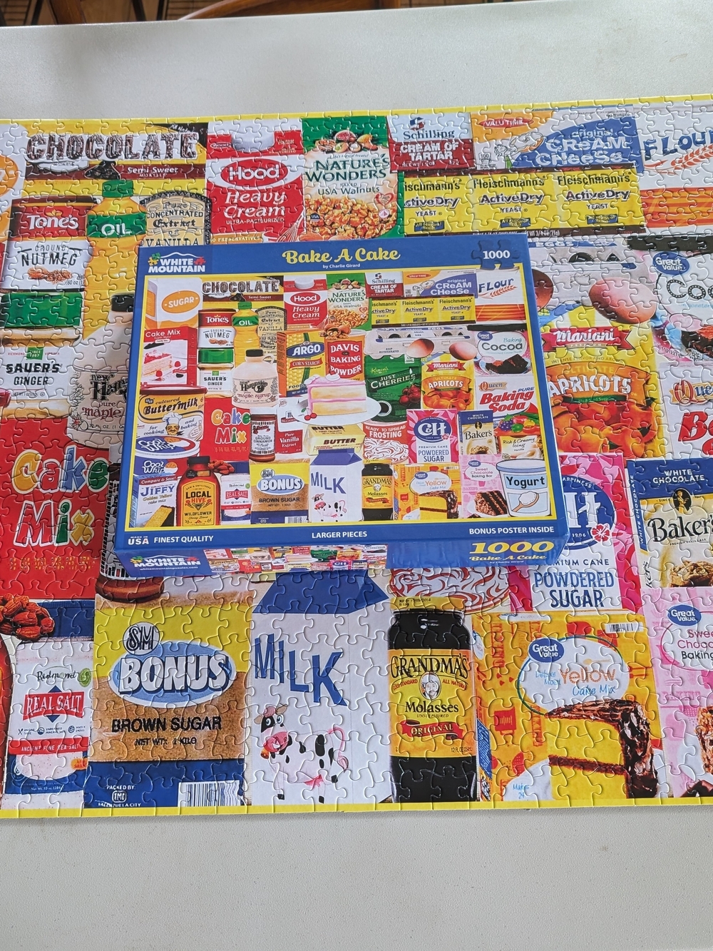 White Mountain " Bake A Cake" 1,000 Piece Puzzle